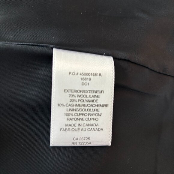 Aritzia navy wool/cashmere peacoat - Picture 4 of 5